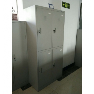 國產(chǎn)更衣柜 900*1850*400 鐵 厚0.7厚 灰白色 四門兩節(jié) 計(jì)價(jià)單位：組