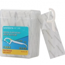 屈臣氏 扁線 牙線棒 50支/盒 獨立包裝 計價單位:盒
