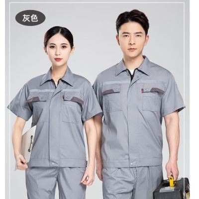 保羅嵐芝工作服套裝男夏短袖175碼